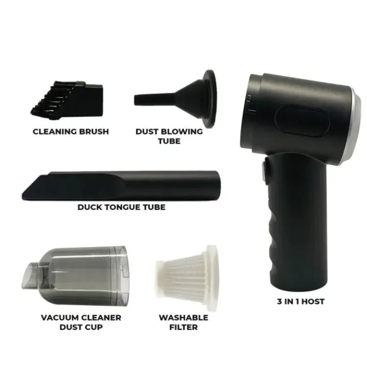 3 In 1 Portable Car & Home Vacuum Cleaner