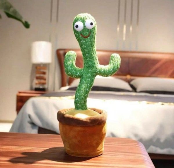 Rechargeable Cute Dancing Cactus Toy For Kids | Talking Dancing Shaking & Talk Back With Lights