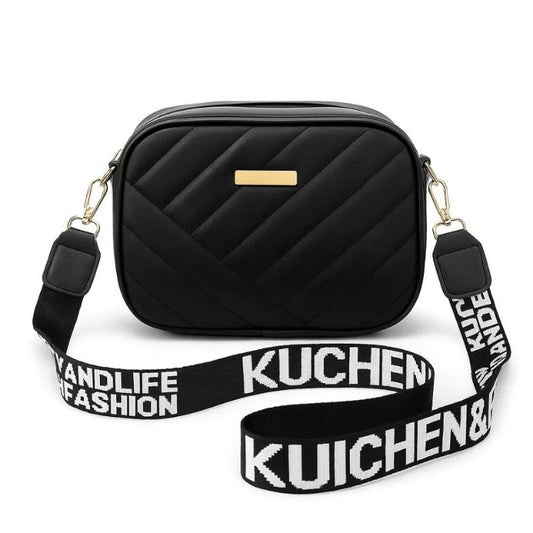 Leather Handbag for Girls & Women | Stylish Shoulder Bag for Daily Use & Gift | Black