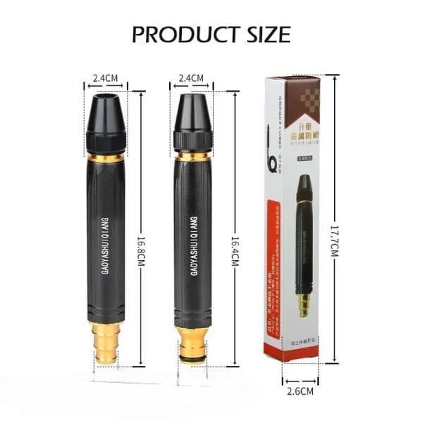 High-Pressure Water Nozzle - Black