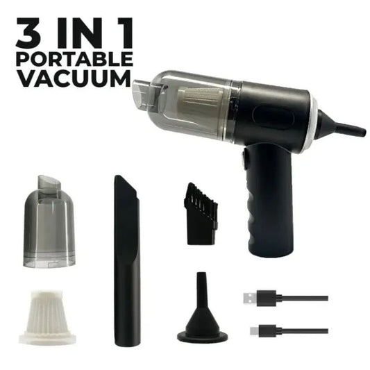 3 In 1 Portable Car & Home Vacuum Cleaner